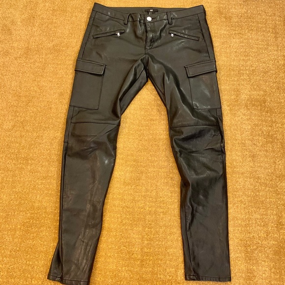 Faux leather black H&M pants - Picture 1 of 5